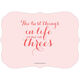 Pink Best In Threes Triplets Photo Birth Announcements Image 2 of 6